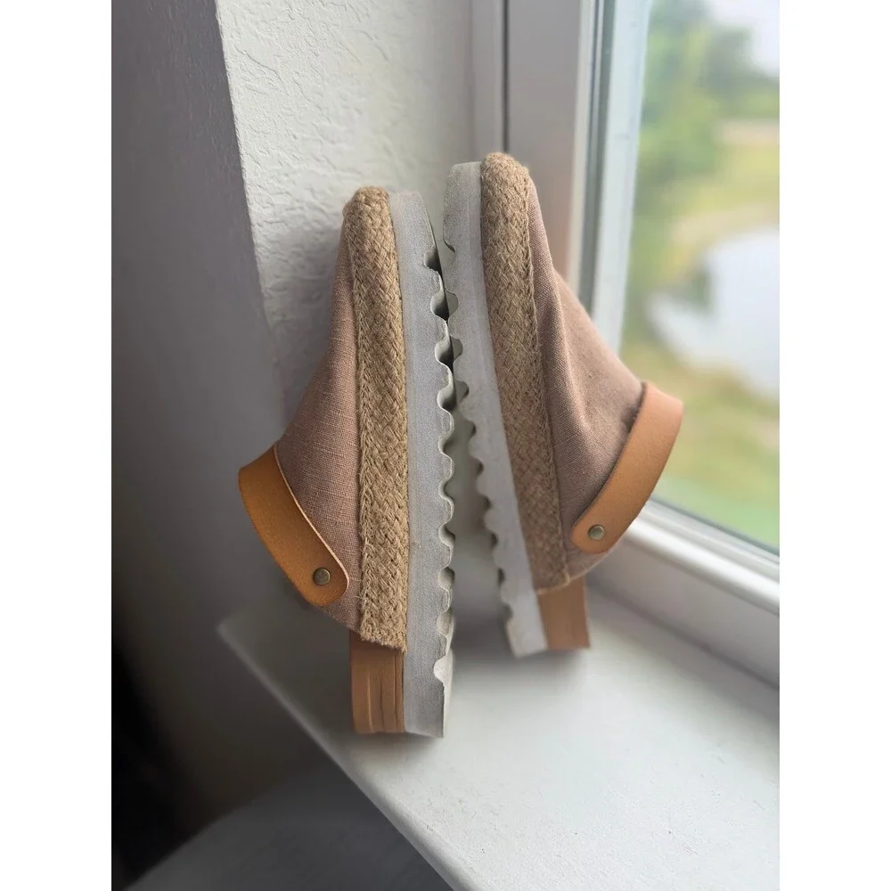 REEF Women’s Cushion Sage Slingback Espadrille Platform Mule Clogs Women’s 6 - Picture 8 of 12